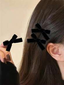 6 chiếc kẹp tóc pha lê, kẹp bướm đính đá lấp lánh, phụ kiện tóc thanh lịch dành cho nữ, phù hợp mọi mùa, phụ kiện đội đầu, kẹp càng cua, kẹp tóc trượt - Nhiều màu - Xem 3