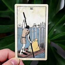 复古塔罗牌西班牙语版，78张塔罗牌，适合初学者和爱好者，理想的生日礼物 - 彩色 - 查看 7