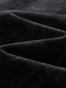 Boys' Number 67 & Handprint Graphic Round Neck Short Sleeve T-Shirt, New Spring/Summer Kids Clothing