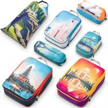 Large Packing Cubes For Travel-Extra Large Compression Packing Cube Luggage Organizers 7 Piece Set-Ultralight Expandable/Compression Bags For Clothes By Bucketlist - Bucket List - View 8
