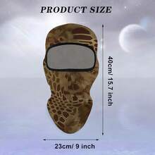 Mũ trùm đầu Balaclava màu sắc rực rỡ, Mũ trùm đầu xe đạp unisex kèm mặt nạ - Họa tiết ngẫu nhiên, Chống gió, chống bụi, chống nắng, che phủ toàn bộ khuôn mặt với lỗ hở cho mắt và miệng, Chất liệu pha trộn Polyester/Spandex, Thích hợp cho các hoạt động thể thao ngoài trời, đạp xe, leo núi, trượt tuyết, Mũ đội đầu bền chắc cho sử dụng ngoài trời ban đêm - Nhiều màu - Xem 2