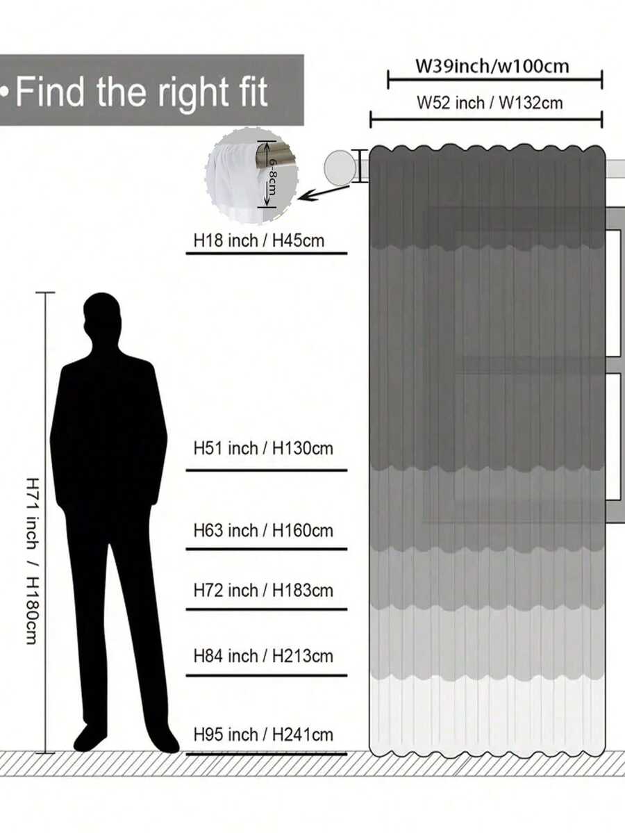 1pc European Chenille Jacquard High-End Blackout Curtain, Suitable For Luxury Living Room, Bedroom, Villa Balcony, High-Quality Blackout Curtain, 84 Inches Long - Camel - View 1