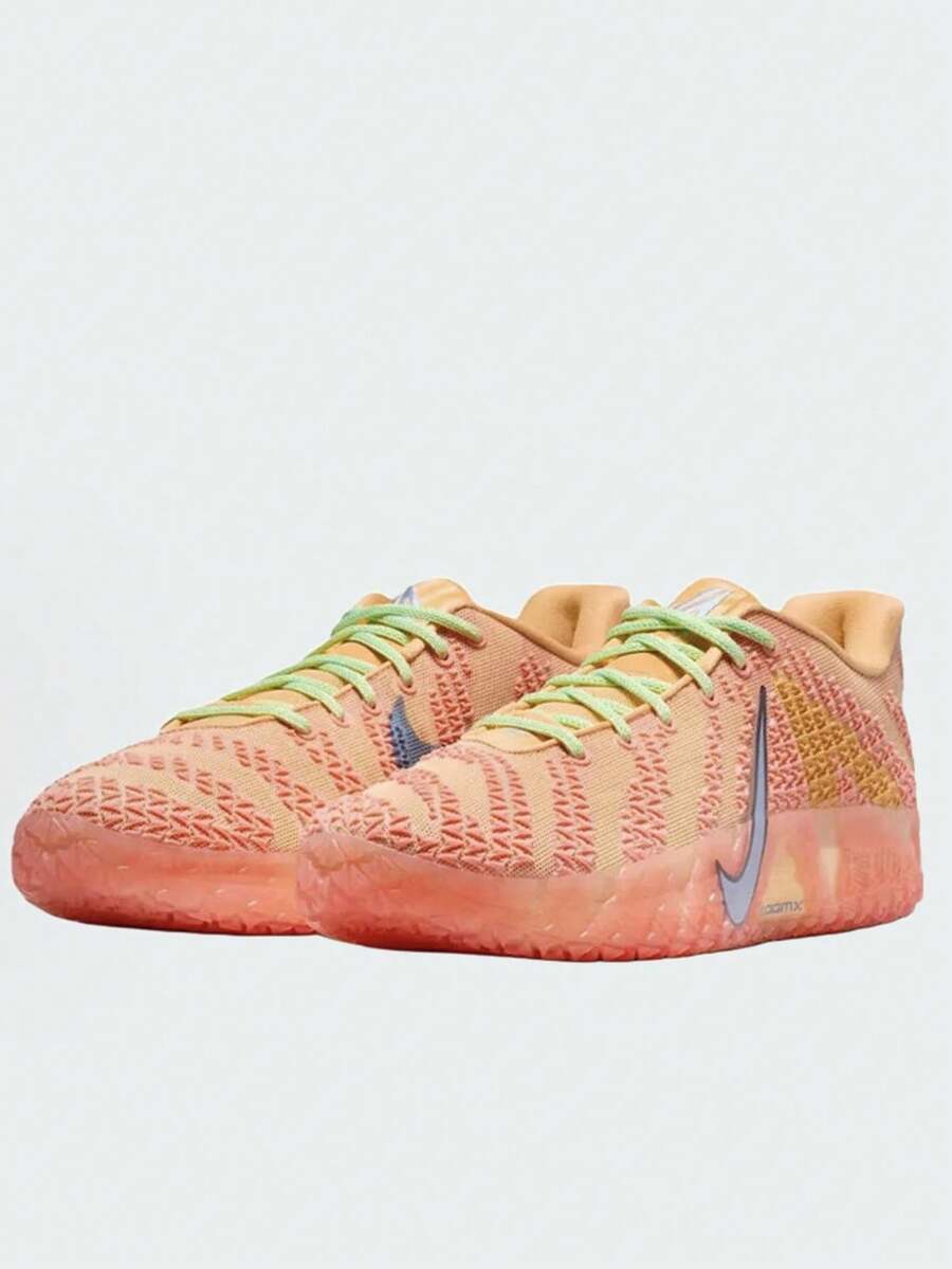 Giày bóng rổ nam Nike JA 3 Morant III màu xám trắng, chống trượt, bền bỉ, giảm sốc, thoáng khí, cổ thấp HF2794-201 - trái cam - Xem 1