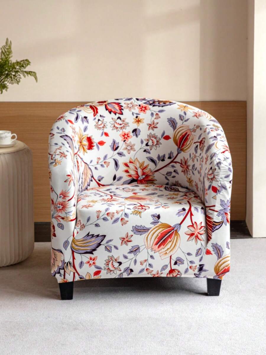 单人沙发套，沙发保护套，半圆形浴缸沙发套