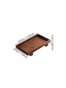 1 khay đựng trang sức cao cấp bằng gỗ hồng mộc, khay đựng trang sức hình vuông trang nhã, khay trang điểm thiết kế độc đáo dùng để đựng phụ kiện và mỹ phẩm, đĩa trang trí trưng bày bông tai. - màu nâu - Xem 10