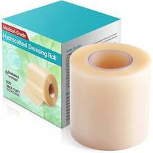 2in X 11.8ft Hydrocolloid Wound Care Roll, Self-Adhesive, Waterproof | Super Absorbent - Multicolor - View 1