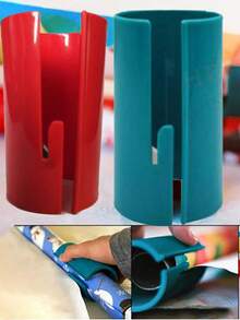 Christmas Theme Paper Tube Cutter, Sliding Gift Wrapping Paper Cutter, Holiday Party Cutting Tool, Linear Sliding Wrapping Paper Cutter, Suitable For Valentines Day, Easter, Eid, Wedding, Halloween, Christmas And Birthday Party Wrapping Paper Cutting. Portable Mini Paper Cutter, Gift Wrapping Paper Cutter, Christmas Wrapping Paper Cutter.