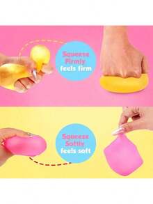 Juguete de estrés para adultos, juguete sensorial para ayudarte a relajarte. Este juguete de alivio del estrés y relajación con forma de cubo de hielo puede ayudarte a aliviar la tensión, el aburrimiento o la emoción. Este juguete viene en colores rosa, morado y azul, lo que lo convierte en un gran regalo para tu cumpleaños. - Multicolor - Ver 8