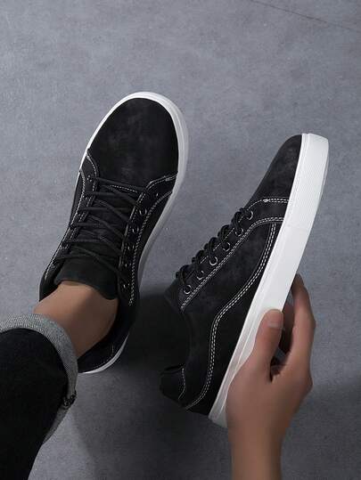 Men's Sports Shoes, Men's Casual Shoes,Fashionable And Personalized Street Student Handsome Shoes, Lace Up Men's Shoes, Men's Board Shoes