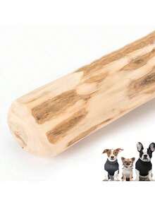天然木制狗狗磨牙棒玩具，真木骨头棒，清洁牙齿和缓解压力的磨牙玩具，宠物健康 - 彩色 - 查看 4