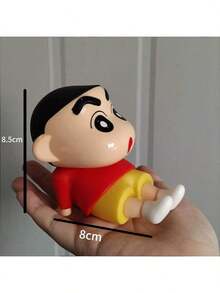 1 Crayon Shin-Chan Phone Stand, Lazy Phone Holder, Cute Desktop Decoration, Figure Model, Doll, Toy Gift. There Are Two Color Styles To Choose From. (Minor Defects) - Multicolor - View 12