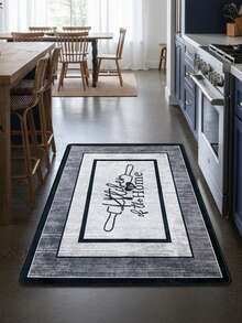 Kitchen Rug - Washable Runner Rug – Non-Slip Roll Carpet – 80x120 Cm, 80x150, 80x200, 80x300, 100x200, 100x160, 100x300, 120x180, 140x190 Cm – Cut-To-Size Hallway Rug - Màu xanh bụi bặm - Xem 4