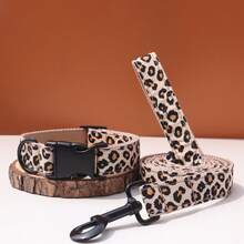 Bộ vòng cổ và dây dắt chó in hình báo, hươu cao cổ, ngựa vằn, sư tử theo yêu cầu, cá nhân hóa với tên và số điện thoại, vòng cổ điều chỉnh được, khắc miễn phí, phù hợp cho chó nhỏ, vừa và lớn. - cổ áo và dây thừng - Xem 27