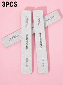 10/5/3pcs Double-Sided Nail File, 100/180 Grit, Washable & Reusable, Suitable For Natural Nails & Acrylic Nails, Home & Salon Use, Nail Care Tools, Nail Art Tools, Nails, Nail Tools (Applicable To Nail Stickers) - Multicolor - View 9