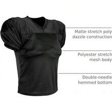 CHAMPRO - Playera de fútbol de Malla para Hombre - Negro - Ver 6