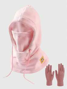 1 pieza/2pcs Gorro de invierno unisex cálido y a prueba de viento, gorro de forro polar para exteriores, gorro con cordón a prueba de viento, con etiqueta de costura con letra, cubierta de cabeza a prueba de viento, adecuado para ciclismo de montaña, gorro con máscara facial para motocicleta, gorro bufanda todo en uno a prueba de frío, esencial para andar en motocicleta - Multicolor - Ver 15