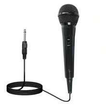 1pc Black Wired Dynamic Microphone, Instrument-Specific Pickup Microphone, Vocal Recording Microphone, Handheld Professional Mobile Microphone For Stage Performance, Karaoke, Singing, Public Speaking, Parties, KTV And Speaker Insertion, Music Accessories, Karaoke Equipment, Musical Instrument Accessories, Musician Gifts, Classroom Gifts, New Year Gifts, Party Gifts - Black - View 6