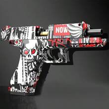 1支超人气三款涂鸦玩具手枪，街头涂鸦玩具枪，室内/室外对战玩具枪，CS战斗道具玩具，软弹装填/退弹玩具枪，适合14岁以上青少年，男士礼物，生日、圣诞节礼物 - 彩色 - 查看 8