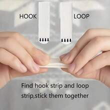 12pcs Picture Hanging Strips Heavy Duty Picture Hanging Kit, Nail-Free Sticky Tape, No-Drill Interlocking Hanging Strips, Double-Sided Removable Wall Hooks, Reusable Wall Fasteners, Heavy Duty Picture Hanging Strips, Sticky Mounting Tape - Multicolor - View 5