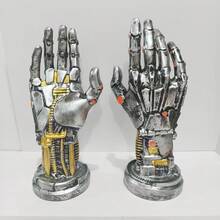 赛博朋克3D打印游戏手柄支架 - 多功能桌面收纳架，适用于游戏手柄和手机 | 机械风格装饰 | 适用于家庭和办公室，PlayStation 5，游戏配件，男友礼物，手链礼物