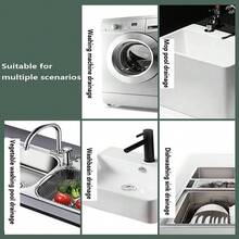 Odor-Proof And Insect-Proof Drain Cover, Suitable For Kitchen, Bathroom And Various Scenarios, Easy Installation, Smooth Drainage, Effective Odor And Insect Prevention - Blue and White - View 5