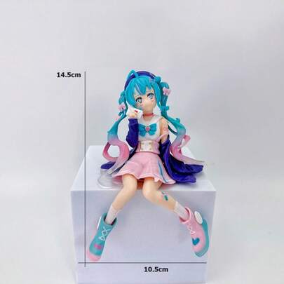 1Pc Anime Sitting Noodle Stopper Figure - Multi-Use Ornament For Car & Desktop | Ideal For Collection, Valentine's Day Gift For Anime Fans | Exquisite Cute Niche