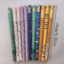 8pcs/Set Erasable Gel Pens, Random Cartoon Animal Shaped, 0.5mm Tip, Refillable, Office Supplies, Writing Tools, Ideal Gift For Holidays And Birthdays - Animal-shaped Pens - View 7