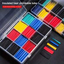 164/328/560/720 piezas, Juego de herramientas para pelar tubos termorretráctiles de colores - Mangas aislantes de cable resistentes al calor, tubos de poliolefina con relación de encogimiento de 2:1. Ideal para el hogar y viajes al aire libre, conexión eléctrica industrial y automotriz. También sirve como herramienta de trabajo para proyectos de extensión de cables. - Multicolor - Ver 7