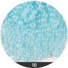 100pcs Shinny Glass Seed Beads,12 Candy Colors Seed Beads 4mm Frosted Glass Beads Round Beads Mini Spacer Beads Kit Waist Beads For Earring Bracelet Necklace Key Chain Crafts Jewelry Making