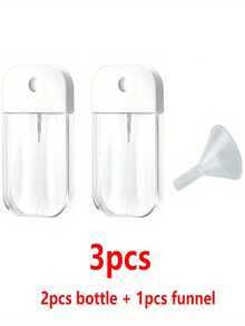 3pcs/2pcs 1.58oz Mini Spray Bottle With Fine Mist Spray & Small Funnel - Transparent PVC-Free Plastic, Unscented Portable Travel & Cosmetic Mist For Face, Plants, Home - Durable Fashionable Design - Multicolor - View 12