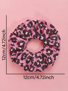 8个/套 情人节甜美蝴蝶结、爱心、蝴蝶印花真丝缎面发圈，适合作为女士礼物，发绳