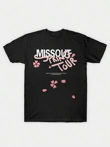 Sakura Bloom Cherry Blossom Spring Tour Print - Negro - Ver 1