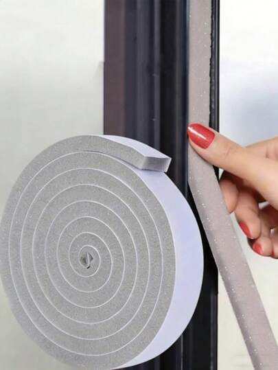 Self-Adhesive Sealing Tape, Used For Sealing Door And Window Frames, Soundproof, Dust-Proof, Windproof Foam Sealing Tape, Stickers, Wall Decals, Vinyl Stickers, Home Decor, Spring Decorations, Refresh Your Home, Decorative Stickers, Birthday & Graduation