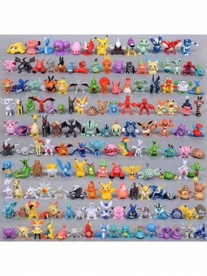 48pcs  Action Figures Toys, Anime  Movable Doll Model Collectibles, Christmas Gift, Size 2-3cm, Cellphone Charm, Anime Figurines [Slight Imperfections Due To Handmade, Does Not Affect Normal Use]