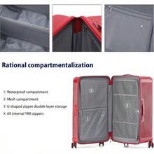 LIGHTGO Series 20/28/30 Inch Aerospace-Grade Hardshell Luggage Max Capacity With Dual-Brake Silent Wheels Red 20inch - Red - View 3