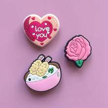 10/20/30个随机混色粉色系列鞋饰，粉色鞋子装饰套装 - PVC鞋配件，创意街头风鞋夹，可拆卸，完美DIY装饰 - 理想的圣诞节和生日礼物 - 隨機系列 - 查看 8