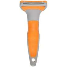 Fancy Pets Deslanador Curvo para Perros CH, Cuchilla Metálica Fina, Ergonómico para Pelo Medio y Largo, Eliminación Suave de Pelo Muerto y Prevención de Nudos, 16 cm(Chico) - Multicolor - Ver 2