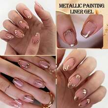 Gold & Silver Aurora Magic Mirror Chrome Powders 6PCS Y2K Chrome Nail Powder Metallic Mirror Pigment Glitter Effect Holographic Powder For Nails, Rose Gold Silver Champagne Rubbing DIY Dust For Nail Designs Decoration Supplies - Vàng - Xem 7