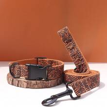 Bộ vòng cổ và dây dắt chó in hình báo, hươu cao cổ, ngựa vằn, sư tử theo yêu cầu, cá nhân hóa với tên và số điện thoại, vòng cổ điều chỉnh được, khắc miễn phí, phù hợp cho chó nhỏ, vừa và lớn. - cổ áo và dây thừng - Xem 28