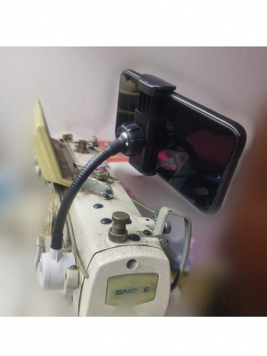 1pc Universal Phone Holder - Flat Car Mount With Dual Magnets, Shock-Proof, Rotatable, Compatible With Sewing Machines, Overlock Machines And Kan Car - Multicolor - View 1