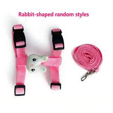 One Adjustable Rabbit Harness And Leash Set, Anti-Escape Rabbit Harness Vest, Made Of Durable And Wear-Resistant Polyester, Suitable For Pets Running, Walking, Jogging, And Leisurely Activities, Including Rabbits, Cats, Dogs, Kittens, Ferrets, And Other Small Pets. - Multicolor - View 12