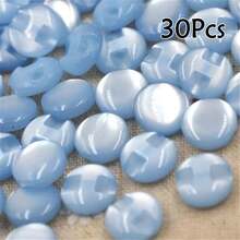 15/30/50/100Pcs Of Clothing Candy-Colored Buttons Shirt Button Sewing DIY Crafts - Multicolor - View 18
