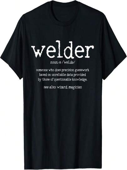 Welder Definition Funny Welding Quote Welder Gift T-Shirt