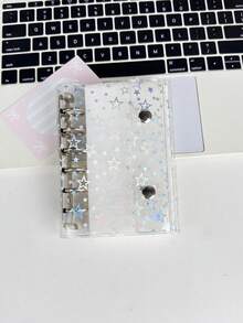 1 A7 Portable Transparent Leaf Binder, Transparent Sticker Book, Sticker Book, Photo Storage Bag, Photo Album, Budget Planner, Diary, Notebook, Office Supplies