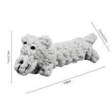 Colorful Handmade Woven Dog Rope Toys, Funny Animal Strawberry Pineapple Rope Toys, Cartoon Carrot Rope, Rabbit/Lion/Octopus/Elephant/Bear Plush Toys, Suitable For Training, Teeth Cleaning And Interactive Play For Medium And Small Dogs, Pet Supplies - Multicolor - View 20