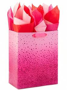 Papel de seda a granel fucsia, rojo y rosa para envolver regalos (120 hojas) para bolsas de regalo, día de la madre, despedidas de soltera, día de San Valentín, día festivo - Multicolor - Ver 9
