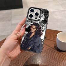 Funda de Teléfono de Chico Genial de Cómic Japonés para iPhone 16, 15, 14, 13, 12, 11 Pro Max, X, XR, XS Max, 8, 7 Plus - Cubierta Trasera Mate a Prueba de Golpes - Colores mixtos - Ver 4