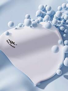 1pc,Swimming Cap, Silicone Makes The Wearer Effortless, And Lightweight, Universal Waterproof Ear Protection, Universal Style Swimming Cap, Essential For Summer Outings - Multicolor - View 4