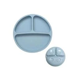 100% Silicone Baby Plate, Anti-Slip Divided Suction Plate, Microwave & Dishwasher , Weaning Supplies - Multicolor - View 5