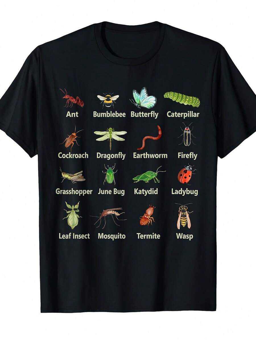 Types Of Praying Mantis Insect Collector Entomologist T Camisa - Negro - Ver 1